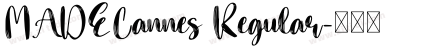 MADECannes Regular字体转换